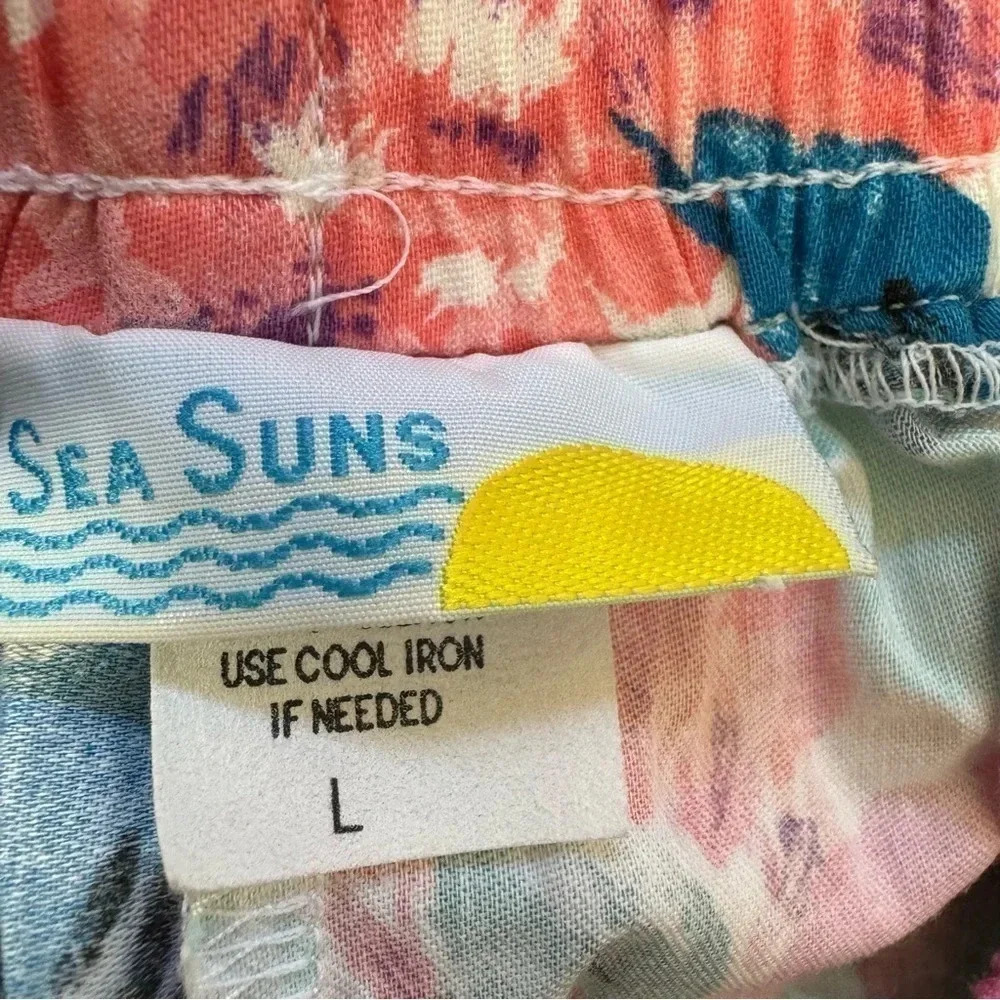 Vintage Sea Sun Womens Floral Shorts size Large - Picture 6 of 10